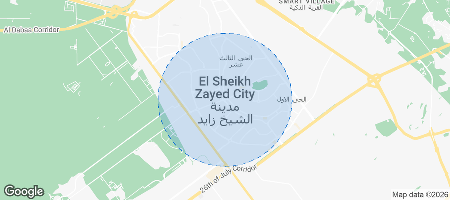 Sheikh Zayed City Airbnb map